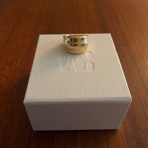 Wolf Circus gold toned Bodhi ring size 7